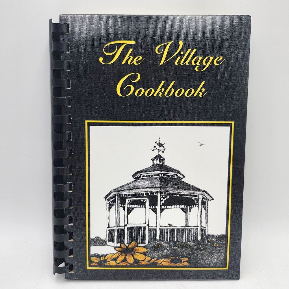 The Village Cookbook Community Recipe Collection Plastic Comb Morris Press